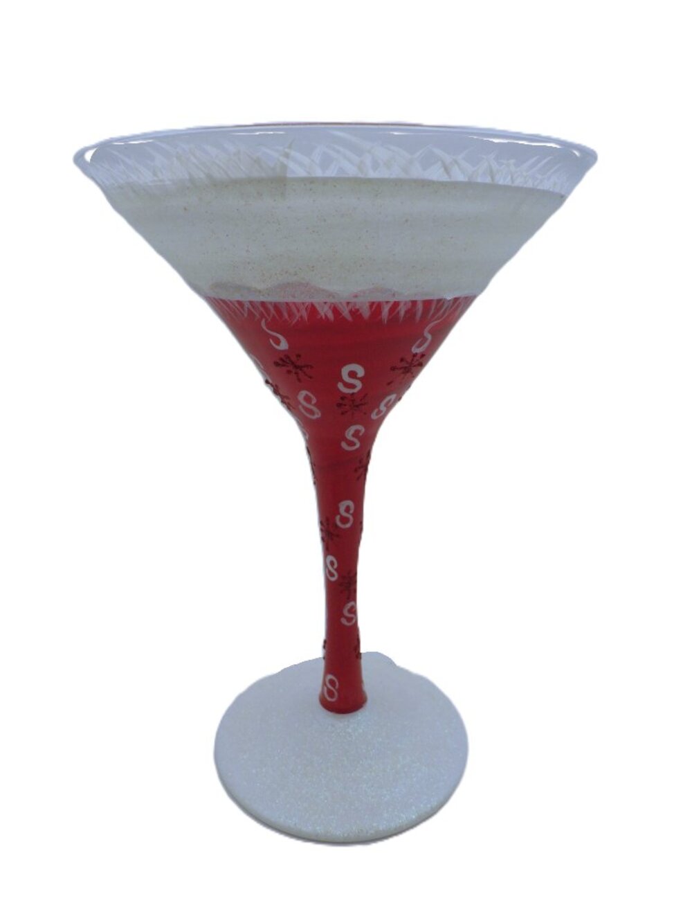 Lolita Christmas Martini Glass/ Santa's Little Helper/ New Hat Recipe